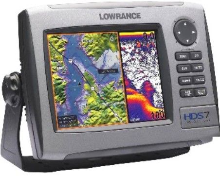 Lowrance 000-10321-001 Model HDS-7 Insight USA Fishfinder/GPS Chartplotter  with StructureScan Sonar Imaging Bundle, Display Resolution 480 H x 640 W,  Built-in Broadband Sounder, Internal 16-channel GPS+WAAS (GPS+EGNOS+MSAS  for non-Americas) Antenna