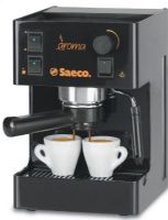 Saeco 00133 Aroma Espresso & Capuccino Machine, 1250 watts, 120 Volt, Black, Steel Body Material, 950 watts Power output, Pump, 15 bars Maximum pump pressure, 10-1/2 cups Water tank capacity, Built In 80 oz. Water Tank, Powerful Pump System,  Safe, Rapid Recovery Boiler, Removable water tank, Steam wand, Espresso pod adapter, 17 lbs Weight (SAECO00133 SAECO-00133 AROMA 00133 SAECO300133 SAECO30013 30013 Coffee Maker Expresso Capucino)