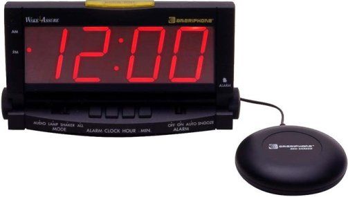 Clarity 00600.000 Wake Assure Super Bright Alarm Clock, Super-bright 1.8
