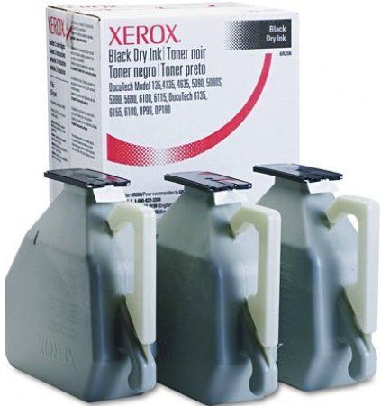 Xerox 006R00206 Model 6R206 Black Toner Cartridge (3 Pack) for use with 5090/5390/5690, DocuTech 128/135/155/180/6100/6115/6135/6155/6180, DocuPrint 96/100/115/135/155/180/1000 copiers, 220000 copies prints at 6% area coverage, New Genuine Original OEM Xerox Brand (006-R00206 006 R00206 006R-00206 006R 00206)