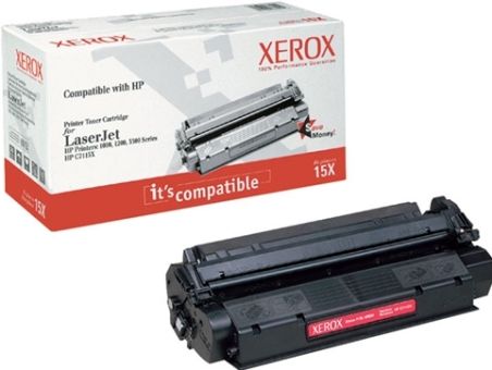Xerox 006R00932 Replacement Black Toner Cartridge Equivalent to C7115X for use with HP Hewlett Packard LaserJet 1000, 1200, 1200se, 1200N, 1220,1220se, 3300MFP, 3310, 3320MFP, 3320NMFP and 3330MFP Printers; 4200 Page Yield Capacity, New Genuine Original OEM Xerox Brand, UPC 095205609325 (006-R00932 006 R00932 006R-00932 006R 00932 6R932) 