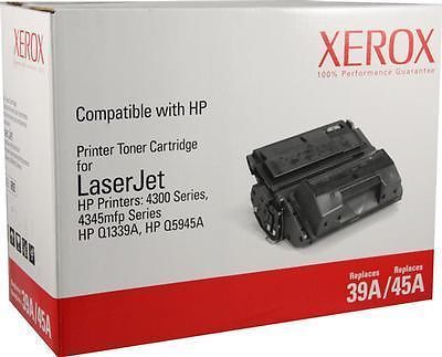 Xerox 006R00935 Replacement Toner Cartridge for use with HP Hewlett Packard LaserJet 4300, 4300n, 4300tn, 4300dtn, 4300dtns, 4300dtnsL, 4345mfp, 4345x mfp, 4345xm mfp and 4345xs mfp Printers, 22000 Page Yield Capacity, New Genuine Original OEM Xerox Brand, UPC 095205609356 (006-R00935 006 R00935 006R-00935 006R 00935 6R935) 