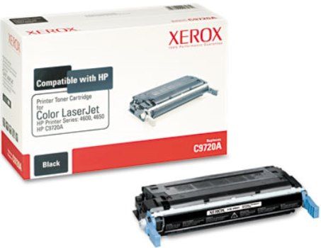 Xerox 006R00941 Replacement Black Toner Cartridge Equivalent to C9720A for use with HP Hewlett Packard LaserJet 4600, 4600n, 4600dn, 4600dtn, 4600hdn, 4650, 4650n, 4650dn, 4650dtn and 4650hdn Laser Printers; 10800 Page Yield Capacity, New Genuine Original OEM Xerox Brand, UPC 095205609417 (006-R00941 006 R00941 006R-00941 006R 00941 6R941) 