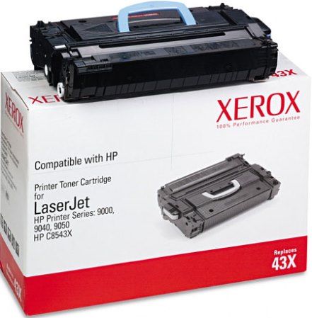 Xerox 006R00958 Replacement Black Toner Cartridge for use with HP LaserJet 9000, 9000dn, 9000hnf, 9000hns, 9000n, 9000Lmfp, 9000mfp, 9040mfp, 9050mfp, 9050, 9050dn and 9050dn Printers, 33000 pages with 5% average coverage, New Genuine Original OEM Xerox Brand, UPC 095205609585 (006-R00958 006 R00958 006R-00958 006R 00958 6R958) 