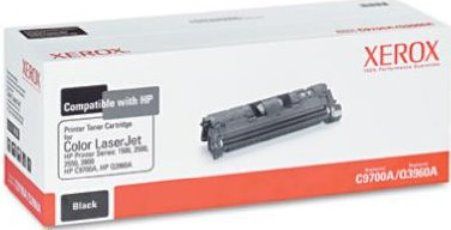 Xerox 006R01285 Replacement Black Toner Cartridge Equivalent to C9700A/Q3960A for use with HP Hewlett Packard Color LaserJet 1500, 2500, 2550 and 2800 Series Printers, Up to 5000 Page Yield Capacity, New Genuine Original OEM Xerox Brand, UPC 095205612851 (006-R01285 006 R01285 006R-01285 006R 01285 6R1285) 