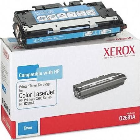 Xerox 006R01293 Replacement Cyan Toner Cartridge Equivalent to Q2681A for use with HP Hewlett Packard LaserJet 3700 Series Printers, Up to 6000 Page Yield Capacity, New Genuine Original OEM Xerox Brand, UPC 095205612936 (006-R01293 006 R01293 006R-01293 006R 01293 6R1293) 
