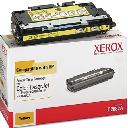 Xerox 006R01294 Replacement Yellow Toner Cartridge Equivalent to Q2682A for use with HP Hewlett Packard LaserJet 3700 Series Printers, Up to 6200 Page Yield Capacity, New Genuine Original OEM Xerox Brand, UPC 095205612943 (006-R01294 006 R01294 006R-01294 006R 01294 6R1294) 