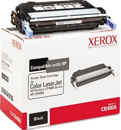 Xerox 006R01326 Replacement Black Toner Cartridge Equivalent to CB400A for use with HP Hewlett Packard Color LaserJet CP4005 Printer Series, Up to 11300 Page Yield Capacity, New Genuine Original OEM Xerox Brand, UPC 095205613261 (006-R01326 006 R01326 006R-01326 006R 01326 6R1326) 