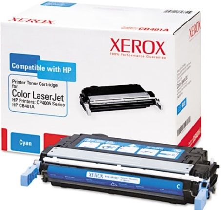 Xerox 006R01327 Replacement Cyan Toner Cartridge Equivalent to CB401A for use with HP Hewlett Packard LaserJet 4005 Color Printer Series, Up to 11800 Page Yield Capacity, New Genuine Original OEM Xerox Brand, UPC 095205613278 (006-R01327 006 R01327 006R-01327 006R 01327 6R1327) 