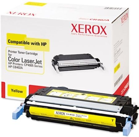 Xerox 006R01328 Replacement Yellow Toner Cartridge Equivalent to CB402A for use with HP Hewlett Packard Color LaserJet CP4005 Printer Series, Up to 11800 Page Yield Capacity, New Genuine Original OEM Xerox Brand, UPC 095205613285 (006-R01328 006 R01328 006R-01328 006R 01328 6R1328) 