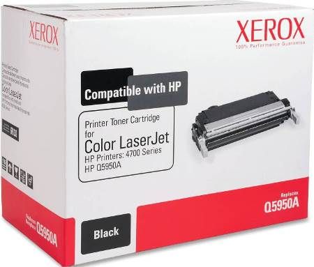 Xerox 006R01330 Replacement Black Toner Cartridge for use with HP Hewlett Packard LaserJet 4700 Series Printers, 13900 Page Yield Capacity, New Genuine Original OEM Xerox Brand, UPC 095205613308 (006-R01330 006 R01330 006R-01330 006R 01330 6R1330) 