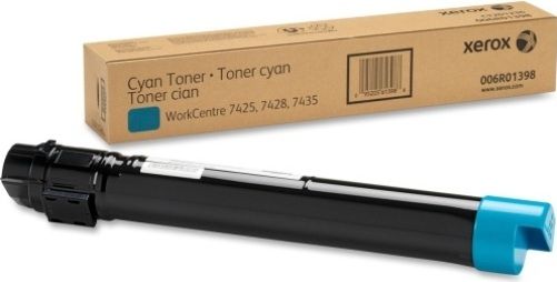 Xerox 006R01398Toner Cartridge, Laser Print Technology, Cyan Print Color, 15,000 Page Typical Print Yield, For use with Xerox WorkCentre Printers 7425, 7428, 7435, UPC 095205613988 (006R01398006R-01396 006R 01396)