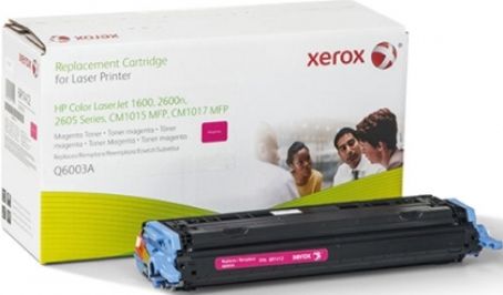 Xerox 006R01412 Replacement Magenta Toner Cartridge Equivalent to Q6003A for use with HP Hewlett Packard LaserJet 2600, 1600, CM1015mfp and CM1017mfp Series Printers, Up to 2400 Page Yield Capacity, New Genuine Original OEM Xerox Brand, UPC 095205614121 (006-R01412 006 R01412 006R-01412 006R 01412 6R1412) 