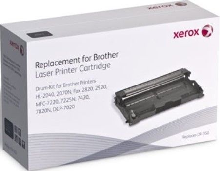 Xerox 006R01416 Replacement Drum Unit Equivalent to Brother DR350 for use with Brother Fax-2820, Fax-2910, Fax-2920, HL-2040, HL-2070N, MFC-7220, MFC-7225N, MFC-7420 and MFC-7820N, Up to 12500 Page Yield Capacity, New Genuine Original OEM Xerox Brand, UPC 095205106022 (006-R01416 006 R01416 006R-01416 006R 01416 6R1416) 