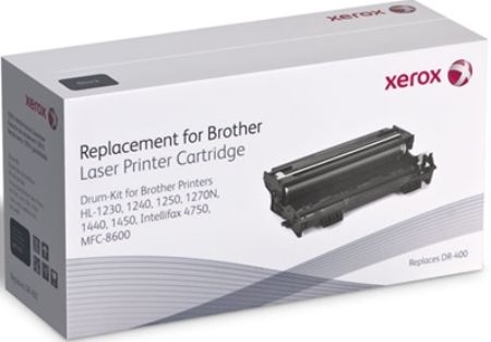 Xerox 006R01422 Replacement Drum Unit Equivalent to Brother DR400 for use with Brother Intellifax 4750, MFC 1260, MFC 8600, HL-1200, HL-1230, HL-1240, HL-1250, HL-1270, HL-1440 and HL-1450, Up to 20000 Page Yield Capacity, New Genuine Original OEM Xerox Brand, UPC 095205106046 (006-R01422 006 R01422 006R-01422 006R 01422 6R1422) 