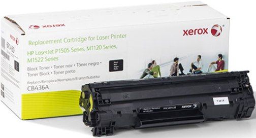 Xerox 006R01430 Toner Cartridge, Laser Print Technology, Black Print Color, 2,000 Pages Typical Print Yield, HP Compatible OEM Brand, CB436A Compatible OEM Part Number, For use with HP LaserJet Printers P1505, P1505n and HP LaserJet Multifunction Printers M1522n, M1522nf, UPC 012302193953 (006R01430 006R-01430 006R 01430 XER006R01430)