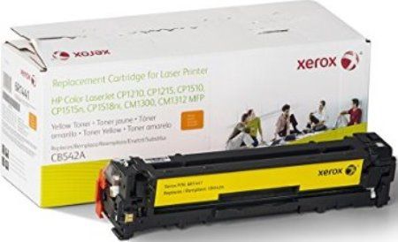Xerox 006R01441 Replacement Yellow Toner Cartridge Equivalent to CB542A for use with HP Hewlett Packard LaserJet CP1201, 1215, 1510, 1515n, CM 1300 and 1320 MFP Printers, Up to 1400 Page Yield Capacity, New Genuine Original OEM Xerox Brand, UPC 095205756845 (006-R01441 006 R01441 006R-01441 006R 01441 6R1441) 