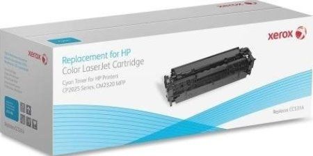 Xerox 006R01486 Replacement Cyan Toner Cartridge Equivalent to CC531A for use with HP Hewlett Packard LaserJet CP2025 and CM2320 Printer Series; 3100 Page Yield Capacity, New Genuine Original OEM Xerox Brand, UPC 095205763331 (006-R01486 006 R01486 006R-01486 006R 01486 6R1486) 