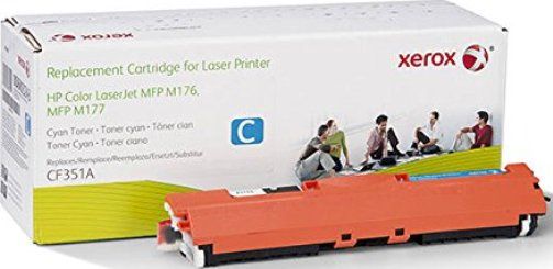 Xerox 006R03243 Toner Cartridge, Laser Print Technology, Cyan Print Color, 1000 Page Typical Print Yield, HP Compatible OEM Brand, CF351A Compatible OEM Part Number, For use with HP Color LaserJet Pro Color Printers MFP M176 Series and M177 Series, UPC 095205827781 (006R03243 006R-03243 006R 03243 XER006R03243)
