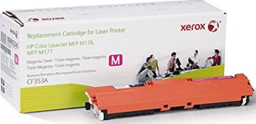 Xerox 006R03245 Toner Cartridge, Laser Print Technology, Magenta Print Color, 1000 Page Typical Print Yield, HP Compatible OEM Brand, CF353A Compatible OEM Part Number, For use with HP Color LaserJet Pro Color Printers MFP M176 Series and M177 Series, UPC 095205870343 (006R03245 006R-03245 006R 03245 XER006R03245)