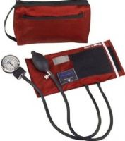 Mabis 01-160-081 MatchMates Aneroid Sphygmomanometers Kit, Red, Neatly stored in carrying case, Lifetime calibration warranty, Carrying Case: 9" x 5" x 2" (01-160-081 01160081 01160-081 01-160081 01 160 081) 