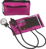 Mabis 01-160-151 MatchMates Aneroid Sphygmomanometers Kit, Magenta, Neatly stored in carrying case, Lifetime calibration warranty, Carrying Case: 9" x 5" x 2" (01-160-151 01160151 01160-151 01-160151 01 160 151) 