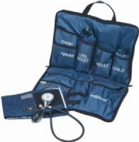 Mabis 01-350-018 Medic-Kit3; Adult, Large Adult, Child; Nylon Cuffs, Blue, easy access, fold-open carrying case is made of heavy-duty blue nylon for many years of rugged service, The Medic-Kit3 features a chrome-plated, German-crafted palm aneroid gauge, Includes three cuffs (01-350-018 01350018 01350-018 01-350018 01 350 018) 