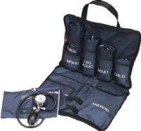Mabis 01-550-018 Medic-Kit5; Adult, Large Adult, Child, Thigh, Infant; Nylon Cuffs, Blue, The easy access, fold-open carrying case is made of heavy-duty blue nylon for many years of rugged service (01-550-018 01550018 01550-018 01-550018 01 550 018) 