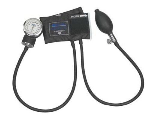 Mabis 01-100-023 LEGACY Aneroid Sphygmomanometers with Black Nylon Cuff, Infant, Provides quality aneroid Sphygmomanometerss that deliver the performance and reliability that healthcare professionals depend on, The gauge is backed by a lifetime calibration warranty and will provide years of reliable service (01100023 01100-023 01-100023 01 100 023)