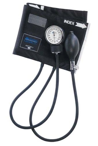 Mabis 01-100-026 LEGACY Aneroid Sphygmomanometers with Black Nylon Cuff, Large Adult, Provides quality aneroid Sphygmomanometerss that deliver the performance and reliability that healthcare professionals depend on, The gauge is backed by a lifetime calibration warranty and will provide years of reliable service (01100026 01100-026 01-100026 01 100 026)