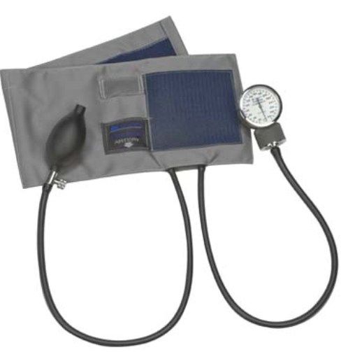 Mabis 01-145-031 Precision Aneroid Sphygmomanometer, Gray Cotton Cuff, Adult, Ideal for the cost-conscious healthcare provider who is looking for quality and affordability, Standard with comfortable fitting calibrated blue nylon cuff, Features a durable cuff with hook and loop closure, 300mmHg no-stop pin manometer (01145031 01145-031 01-145031 01 145 031)
