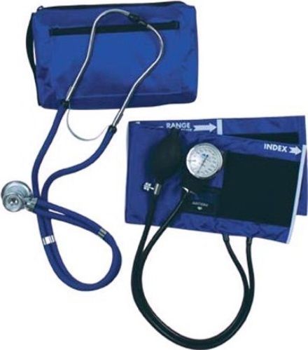 Mabis 09-361-211 Latex-Free MatchMates Sprague Rappaport-Type Combination Kit, Royal Black, Three bells, Two diaphragms, 3 different types of eartips for maximum comfort, The oversized, matching carrying case stores the stethoscope, accessories and quality MatchMates Sphygmomanometers with room to spare (09-361-211 09361211 09361-211 09-361211 09 361 211)