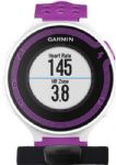 Garmin 010-01147-31 Forerunner 220 Bundle (White/Violet); GPS running watch with high-resolution color display; Tracks distance, pace and heart rate¹; Identifies personal records; Connected features²: automatic uploads to Garmin Connect, live tracking, social media sharing; Compatible with free training plans from Garmin Connect; Physical dimensions: 1.8" x 1.8" x 0.5" (45 x 45 x 12.5 mm); Display size, WxH: 1.0" (25.4 mm) diameter; UPC 753759107154 (0100114731 010-01147-31 010-01147-31) 