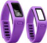 Garmin 010-01225-02 Vivofit Fitness Band (Purple); Learns your activity level and assigns a personalized daily goal; Displays steps, calories, distance; monitors sleep; Pairs with heart rate monitor¹ for fitness activities; 1+ year battery life; water-resistant (50 meters); Save, plan and share progress at Garmin Connect; Display size, WxH: 1.00" x 0.39" (25.5 mm x 10 mm); Display resolution, WxH: Segmented LCD; Negative mode display: Yes; UPC 753759119577 (0100122502 010-01225-02 010-01225-02) 