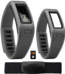 Garmin 010-01225-35 vivofit Fitness Band with Heart Rate Monitor (Slate); Learns your activity level and assigns a personalized daily goal; Displays steps, calories, distance; monitors sleep; Pairs with heart rate monitor¹ for fitness activities; 1+ year battery life; water-resistant (50 meters); Save, plan and share progress at Garmin Connect; Display size, WxH: 1.00" x 0.39" (25.5 mm x 10 mm); Display resolution, WxH: Segmented LCD; UPC 753759119669 (0100122535 010-01225-35 010-01225-35) 