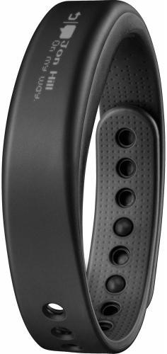 Garmin 010-01317-10 vivosmart Activity Tracker (Large, Black); Learns your activity level and assigns a personalized daily goal; Displays steps, calories, distance; monitors sleep; Pairs with heart rate monitor for fitness activities; 1+ year battery life; water-resistant (50 meters); Save, plan and share progress at Garmin Connect; Display size, WxH: 1.00