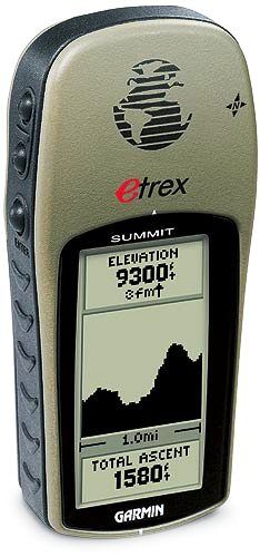 Garmin 0100021200, eTrex Summit GPS with Electronic Compass and Altimeter, 12 channels Receiver, 500 waypoints, 64 x 128 pixels, 16-hour battery life, compass, altimeter (010-00212-00 0100021200 E-Trex)