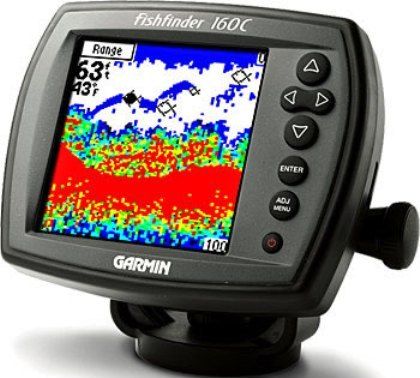 Garmin 010-00403-00 Remanufactured FishFinder 160C With Dual Beam Transducer (plastic transom/trolling motor mount with temp), 16-color CSTN display, 3.2 W x 3.2 H, 4.5-inch diagonal, 128 x 128 pixels, CCFL backlight for display (0100040300 010-0040300 160C 160-C)
