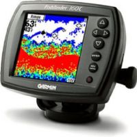 Garmin 010-00403-02 FishFinder 160C Portable System with Transducer (plastic transom mount with temp), English & French Packaging (0100040302 010-0040302 160C 160-C) 