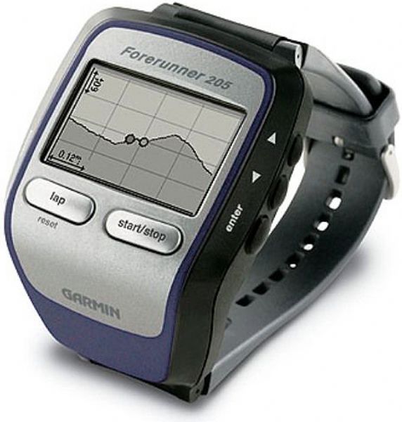 Garmin 010-00466-00 Forerunner 205 GPS System, High Sensitivity SiRFstarIII architecture, Auto Pause pauses and resumes training timer based on a specified speed so you never have to start or stop the timer, AutoScroll cycles through data pages during a workout, Display (WxH): 1.3 x 0.8 (33mm x 20.3mm), UPC 753759051907 (0100046600 010-0046600 FORERUNNER-205)