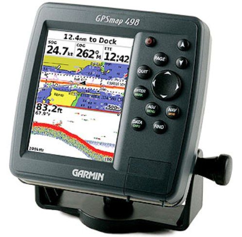 Garmin 010-00504-02 GPSMAP 498 With Internal Antenna And Built-in BlueChart g2 For US Coastal Waters Incl. AK, HI, w/Dual Beam Transducer (0100050402, 010-0050402, GPSMAP498, GPSMAP-498, 498)