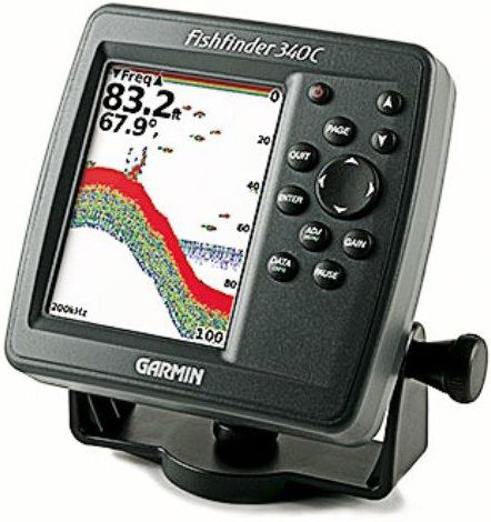 Garmin 010-00505-00 Fishfinder 340C GPS System, 256-color TFT display, 3.0 W x 4.0 H, 5.0-inch diagonal, 240 x 320 pixels, CCFL backlight for display and keypad, New sounder design, excellent shallow water performance, Water temperature log and graph, 2X and 4X Automatic and manual zoom, Alarms for fish size, shallow water, deep water and low battery, Water speed capable, Odometer, Adjustable keel offset (0100050500 010-0050500 340-C)