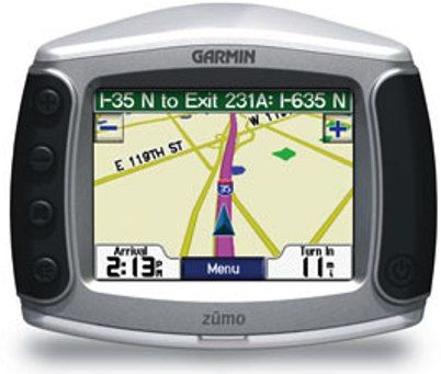 Garmin 010-00567-00 Model Zumo 550 GPS Navigator Built for Motorcycles, Speaks street names, 3D map view, Auto sort multiple destinations (provides most direct route), Auto re-route (fast off-route and detour recalculation), Choice of route setup (faster time, shorter distance, off road), UPC 753759061753 (0100056700 01000567-00 010-0056700 ZUMO550 ZUMO-550)