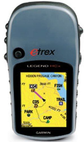 Garmin 010-00629-00 eTrex Legend HCx Handheld GPS Navigator, 1000 Waypoints, 50 Routes, 25 hours Battery Life, Waterproof, Automatic routing (turn by turn routing on roads), Geocaching mode, Outdoor GPS games, Hunt/fish calendar, Sun and moon information, UPC 753759071097 (0100062900 010 00629 00 01000629-00 010-0062900)