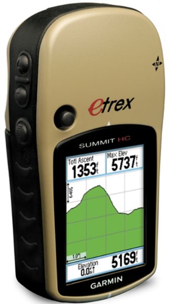 Garmin 010-00633-00 model eTrex Summit HC GPS Receiver-Personal, TFT Display, 176 x 220 Resolution, 500 Waypoints, 10 Tracks, 10000 Tracklog Points, 50 Routes, 24 MB Built-in Memory, USB Connectivity, Built-in Antenna, Barometric altimeter and games, MapSource Trip & Waypoint Manager, UPC 753759072919 (010 00633 00 0100063300 eTrex Summit HC)