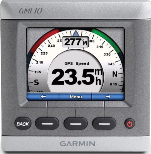 Garmin 010-00687-10 Model GMI 10 Digital Marine Instrument Display, Display resolution 320 x 240 pixels, 3.5 (8.89 cm) QVGA screen in a sleek 4