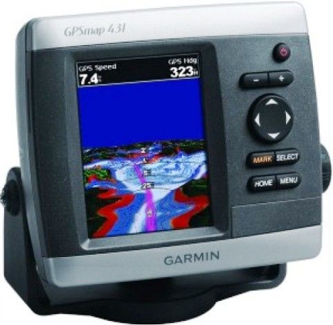 Garmin 010-00765-00 model GPSMAP431 Marine GPS receiver, Use Marine Recommended, SD Memory Card Card Reader, NMEA 0183 Interface, Tide Tab Functions & Services, BlueChart g2 Vision Compatible Software, Built-in Antenna, Alarm, 2D / 3D map perspective Features, LCD - color Type, 4