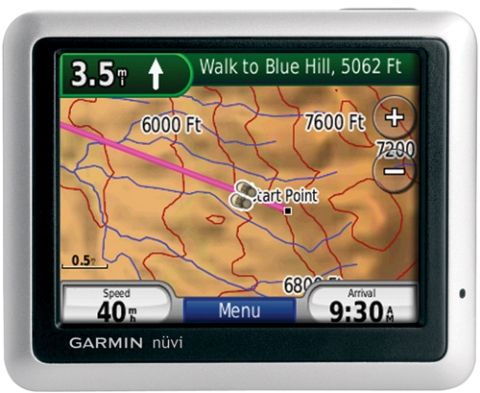 Garmin 010-00783-40 model nuvi 1200 Hiking, automotive GPS receiver, Voice Navigation Instructions, Speaker and Photo Viewer Built-in Devices, PC and Mac Platform Support, microSD Card Memory Card Support, 3.5