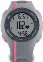Garmin 010-00863-10 Forerunner 110 Women’s GPS Enabled Fitness Watch with Heart Rate Monitor, Grey and Pink, Display size 1.0" x 1.0" (2.5 x 2.5 cm) diameter, Display resolution 52 x 30 pixels, IPX7 Water resistant, High-sensitivity receiver, GPS-enabled, 1000 Laps History, 3 weeks in power save mode/8 hours in training mode Battery life, UPC 753759100834 (0100086310 01000863-10 010-0086310 FR110 FR-110 FR 110) 