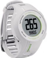 Garmin 010-00932-03 Approach S1W North America GPS Receiver Sport Watch with North America Courses, White, Display size 1.0" (2.54 cm) diameter, Monochrome LCD, Display resolution 64 x 32 pixels, IPX7 Water resistant, High-sensitivity receiver, USB Interface, Preloaded courses for US & Puerto Rico, UPC 753759992842 (0100093203 01000932-03 010-0093203) 